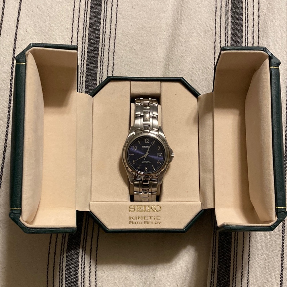 NWT Seiko Kinetic Auto Relay Watch